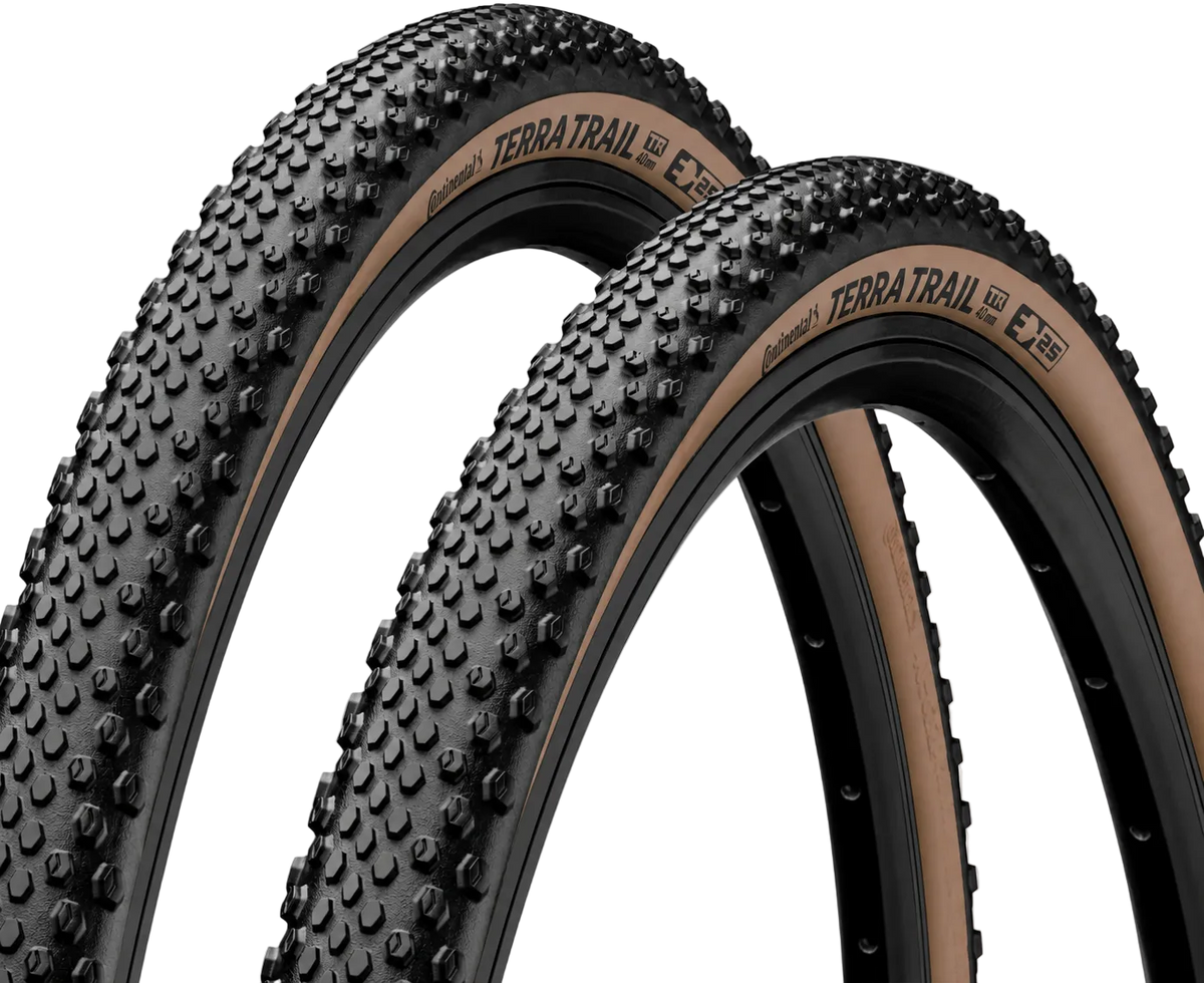Continental Terra Trail 700x40C Brown Wall Gravel Tyres – Pair