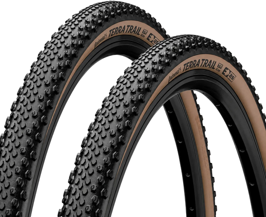 Continental Terra Trail 700x40C Brown Wall Gravel Tyres – Pair
