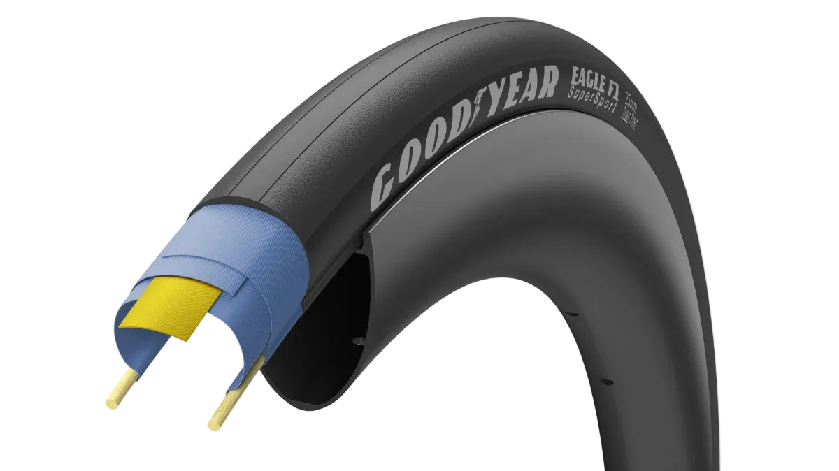Goodyear Eagle F1 SuperSport Road Tyre – 700x25C – Tube Type & Tubeles