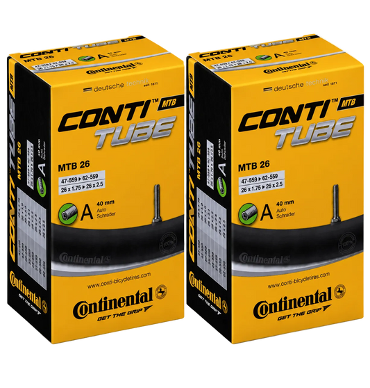 Continental MTB 26 Inner Tubes 26 x 1.75–2.5 Schrader 40mm - Pair