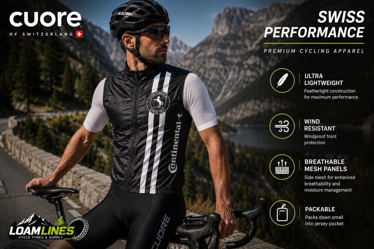 Cuore Continental WindShield Mesh Cycling Gilet Windproof Cycling Vest All Sizes