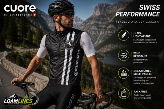 Cuore Continental WindShield Mesh Cycling Gilet Windproof Cycling Vest All Sizes