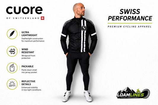 Cuore Windshield Cycling Jacket Windproof Road Gravel MTB Bike RRP £130!