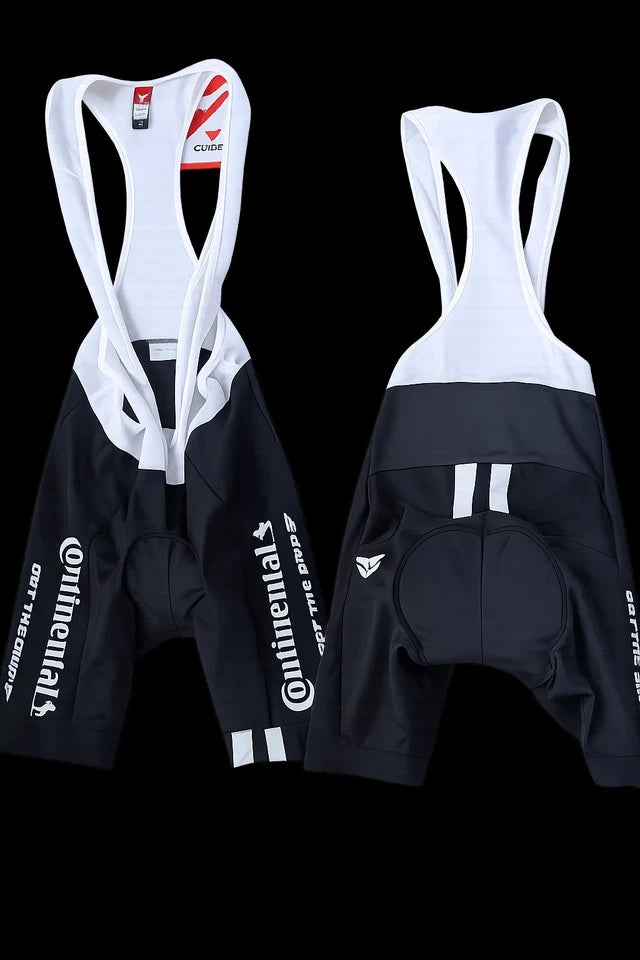 Continental CUORE Silver Bib Shorts Mens Large Black White Swiss Cycling RRP£150