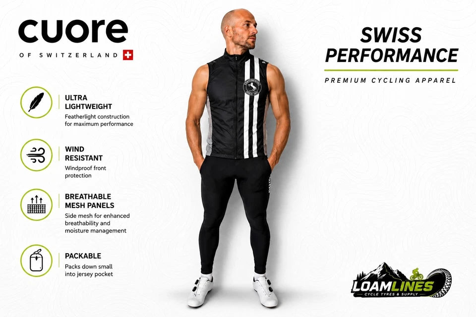 Cuore Continental WindShield Mesh Cycling Gilet Windproof Cycling Vest All Sizes